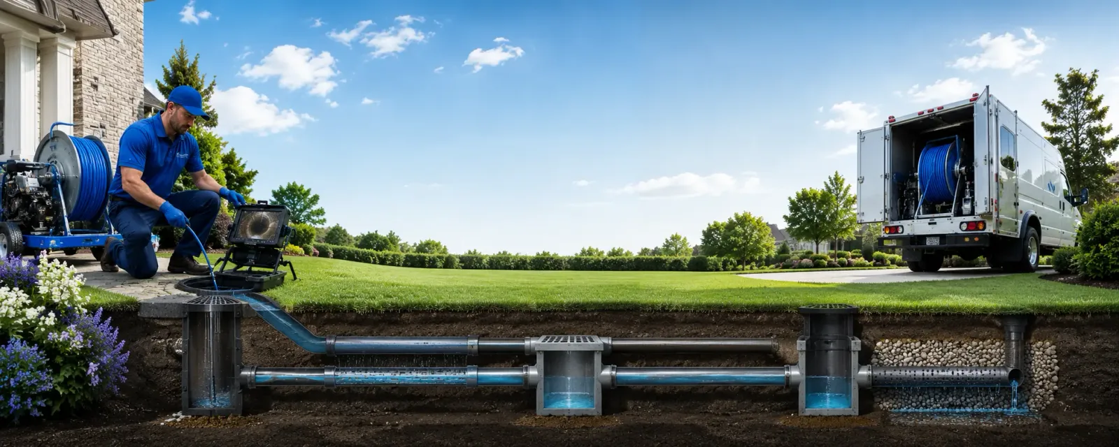 Outdoor drain cleaning information for Greenbrae, CA